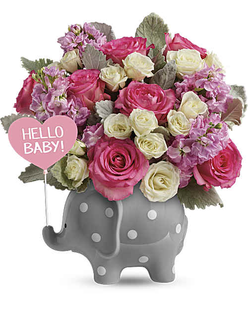 Multi-Colored | Mixed Bouquets | Hello Sweet Baby | Same Day Flower Delivery by Teleflora
