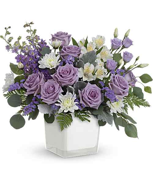 Multi-Colored | Mixed Bouquets | Honey Lavender Blooms Bouquet | Same Day Flower Delivery by Teleflora