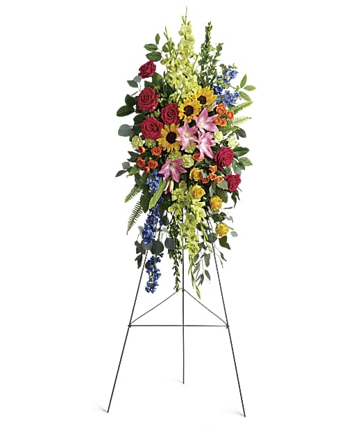 Multi-Colored | Mixed Bouquets | Love Lives On Spray | Same Day Flower Delivery by Teleflora