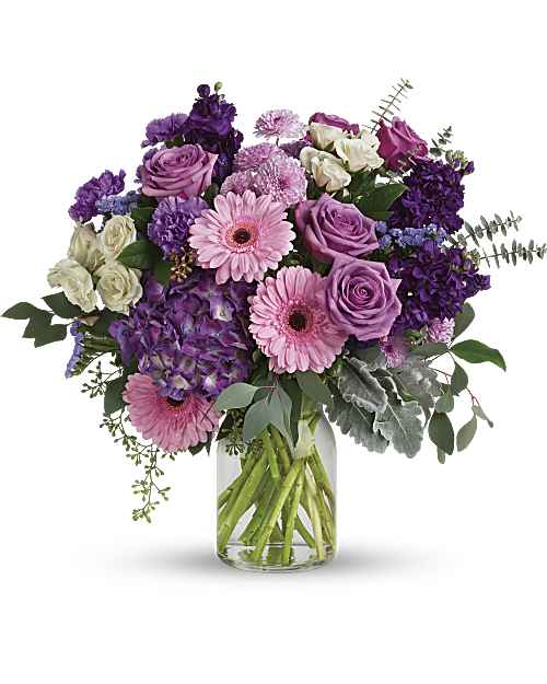 Multi-Colored | Mixed Bouquets | Magnificent Mauves Bouquet | Same Day Flower Delivery by Teleflora