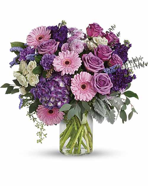 Multi-Colored | Mixed Bouquets | Magnificent Mauves Bouquet | Same Day Flower Delivery by Teleflora