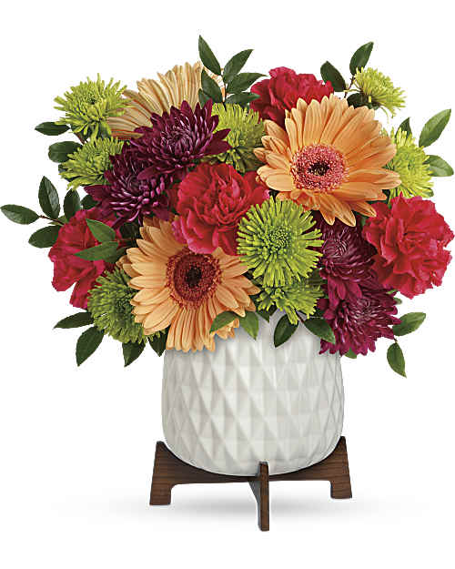 Multi-Colored | Mixed Bouquets | Mid Mod Brights Bouquet | Same Day Flower Delivery by Teleflora