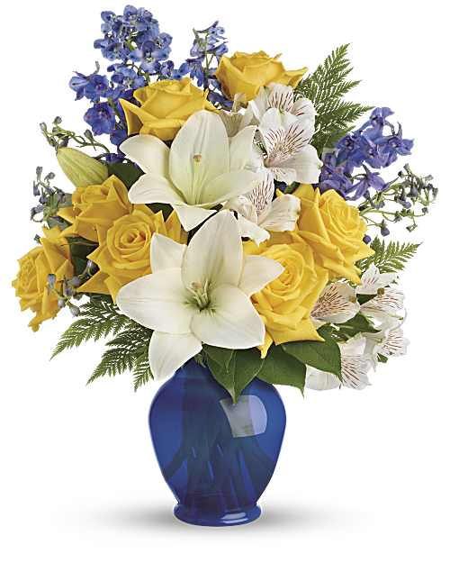 Multi-Colored | Mixed Bouquets | Oceanside Garden Bouquet | Same Day Flower Delivery by Teleflora