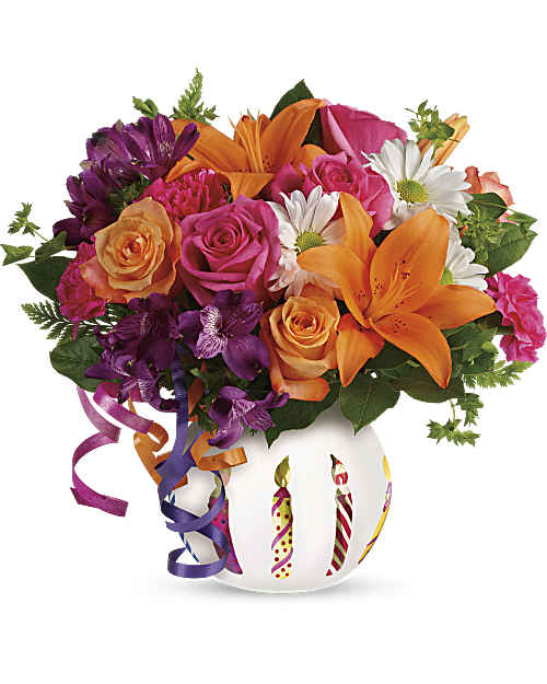 Multi-Colored | Mixed Bouquets | Party Starter Bouquet | Same Day Flower Delivery by Teleflora
