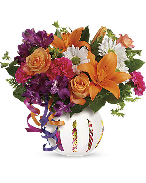 Multi-Colored | Mixed Bouquets | Party Starter Bouquet | Same Day Flower Delivery by Teleflora