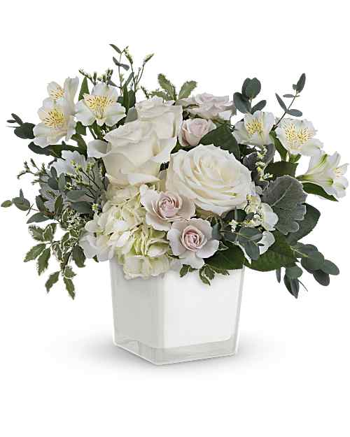 Multi-Colored | Mixed Bouquets | Peaceful Clouds Bouquet | Same Day Flower Delivery by Teleflora