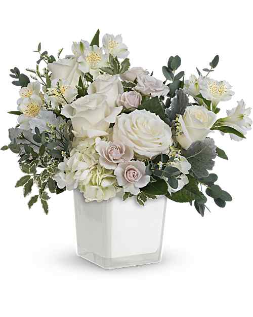 Multi-Colored | Mixed Bouquets | Peaceful Clouds Bouquet | Same Day Flower Delivery by Teleflora