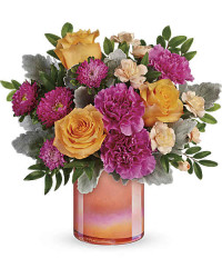Multi-Colored | Mixed Bouquets | Perfect Spring Peach Bouquet | Same Day Flower Delivery by Teleflora