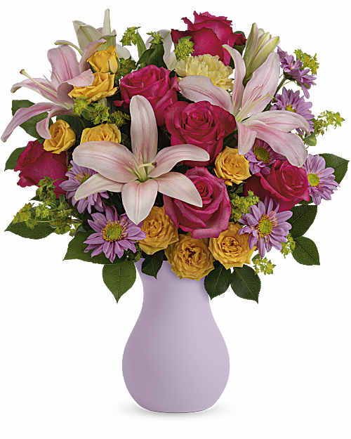 Multi-Colored | Mixed Bouquets | Perfectly Pastel Bouquet | Same Day Flower Delivery by Teleflora