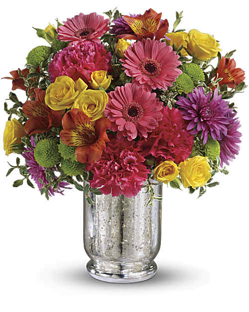 Multi-Colored | Mixed Bouquets | Pleased As Punch Bouquet | Same Day Flower Delivery by Teleflora