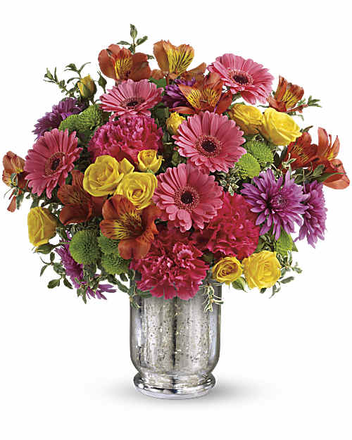 Multi-Colored | Mixed Bouquets | Pleased As Punch Bouquet | Same Day Flower Delivery by Teleflora