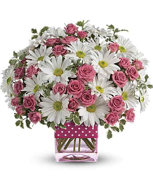 Multi-Colored | Mixed Bouquets | Polka Dots And Posies Bouquet | Same Day Flower Delivery by Teleflora