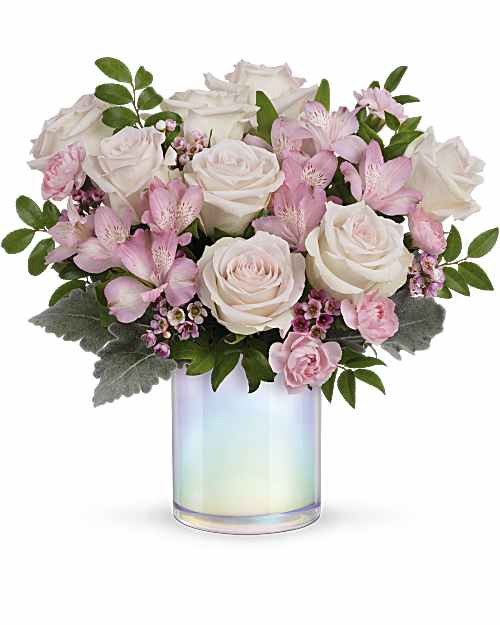 Multi-Colored | Mixed Bouquets | Pretty As A Pearl Bouquet | Same Day Flower Delivery by Teleflora