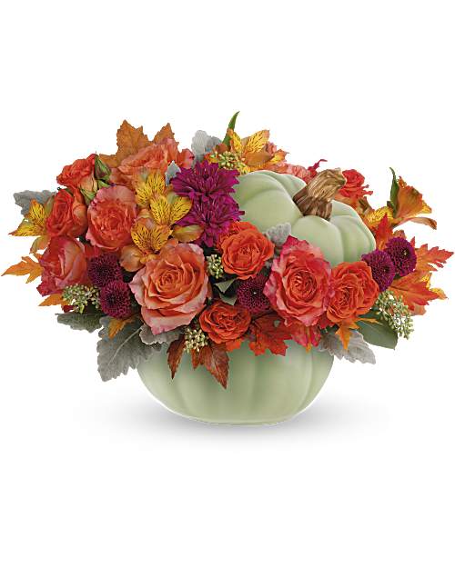 Multi-Colored | Mixed Bouquets | Sage Harvest Bouquet | Same Day Flower Delivery by Teleflora