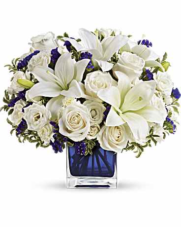 Multi-Colored | Mixed Bouquets | Sapphire Skies Bouquet | Same Day Flower Delivery by Teleflora