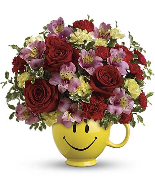 Multi-Colored | Mixed Bouquets | So Happy You're Mine Bouquet | Same Day Flower Delivery by Teleflora