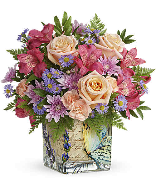 Multi-Colored | Mixed Bouquets | Sophisticated Whimsy Bouquet | Same Day Flower Delivery by Teleflora