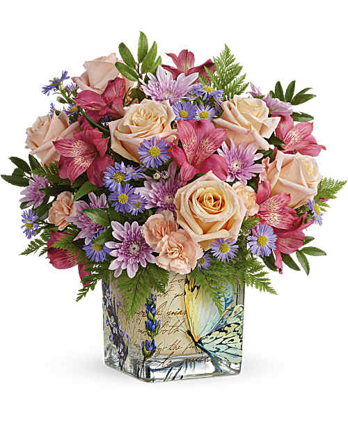 Multi-Colored | Mixed Bouquets | Sophisticated Whimsy Bouquet | Same Day Flower Delivery by Teleflora