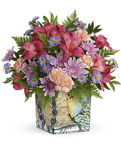 Multi-Colored | Mixed Bouquets | Sophisticated Whimsy Bouquet | Same Day Flower Delivery by Teleflora