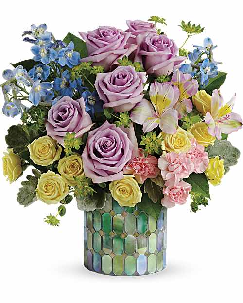 Multi-Colored | Mixed Bouquets | Stained Glass Blooms Bouquet | Same Day Flower Delivery by Teleflora