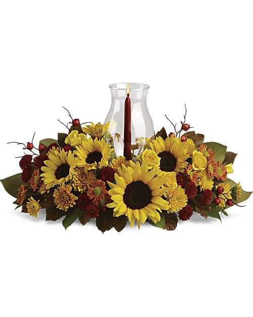 Multi-Colored | Mixed Bouquets | Sunflower Centerpiece | Same Day Flower Delivery by Teleflora