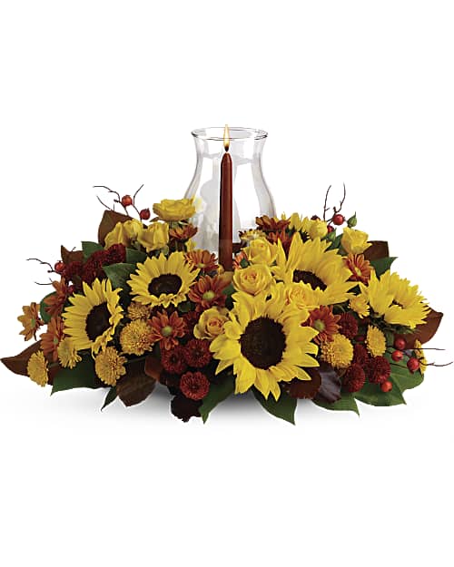 Multi-Colored | Mixed Bouquets | Sunflower Centerpiece | Same Day Flower Delivery by Teleflora