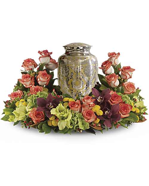 Multi-Colored | Mixed Bouquets | Sunset Wreath | Same Day Flower Delivery by Teleflora
