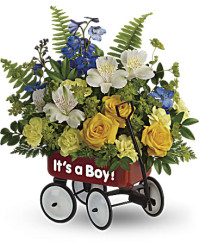 Multi-Colored | Mixed Bouquets | Sweet Little Wagon Bouquet | Same Day Flower Delivery by Teleflora