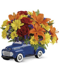 Multi-Colored | Mixed Bouquets | Vintage Ford Pickup Bouquet | Same Day Flower Delivery by Teleflora