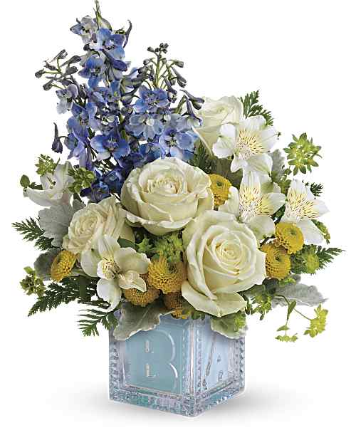 Multi-Colored | Mixed Bouquets | Welcome Little One Bouquet | Same Day Flower Delivery by Teleflora