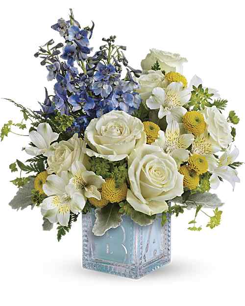 Multi-Colored | Mixed Bouquets | Welcome Little One Bouquet | Same Day Flower Delivery by Teleflora