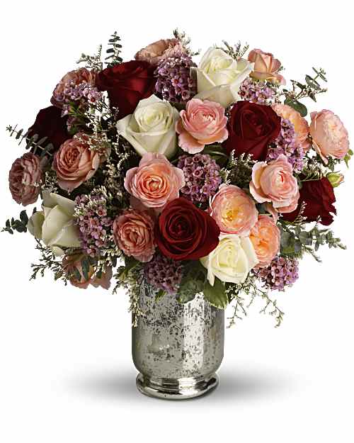 Multi-Colored | Roses | Always Yours Bouquet | Same Day Flower Delivery by Teleflora