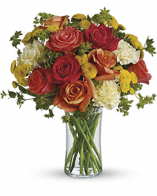 Multi-Colored | Roses | Citrus Kissed | Same Day Flower Delivery by Teleflora