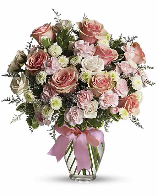 Multi-Colored | Roses | Cotton Candy Bouquet | Same Day Flower Delivery by Teleflora