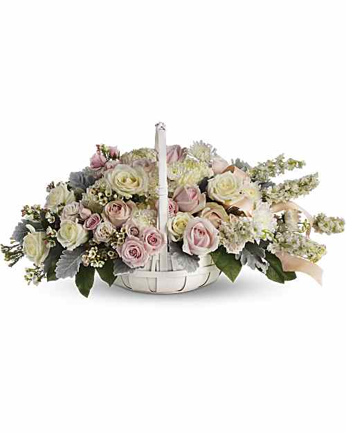 Multi-Colored | Roses | Dawn Of Remembrance Basket | Same Day Flower Delivery by Teleflora