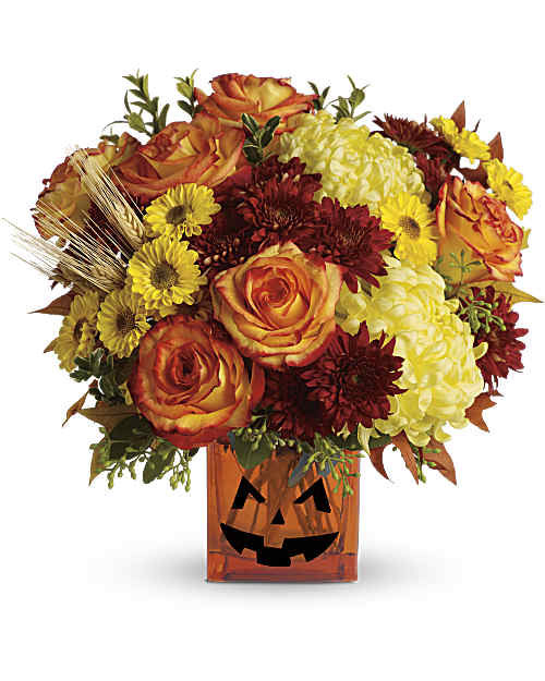 Multi-Colored | Roses | Halloween Glow Bouquet | Same Day Flower Delivery by Teleflora