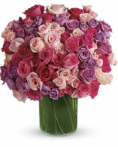 Multi-Colored | Roses | Rose Rapture Bouquet | Same Day Flower Delivery by Teleflora