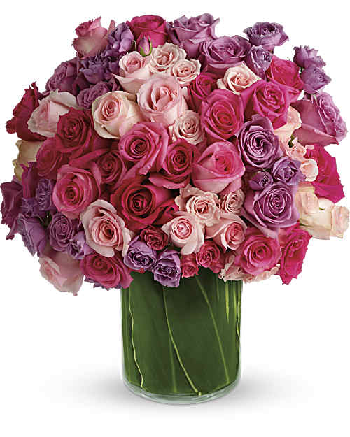 Multi-Colored | Roses | Rose Rapture Bouquet | Same Day Flower Delivery by Teleflora