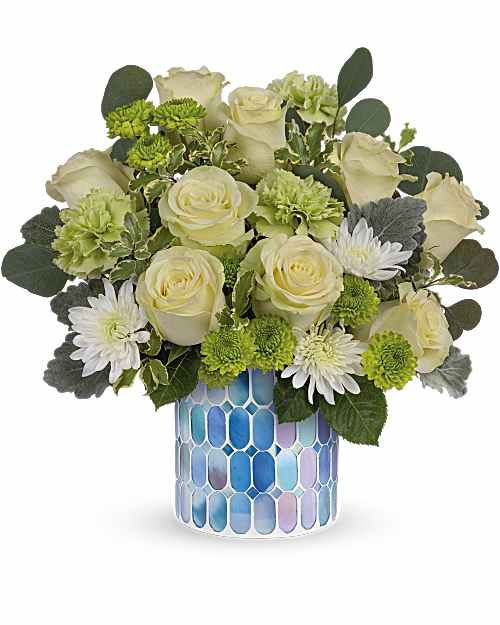 Multi-Colored | Roses | Serene Bliss Bouquet | Same Day Flower Delivery by Teleflora