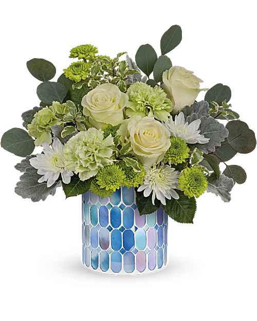 Multi-Colored | Roses | Serene Bliss Bouquet | Same Day Flower Delivery by Teleflora