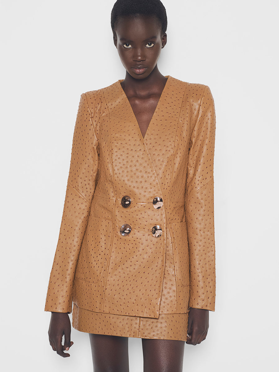 NADINE UPCYCLED LEATHER BLAZER