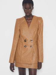 NADINE UPCYCLED LEATHER BLAZER