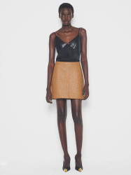 NADINE UPCYCLED LEATHER SKIRT