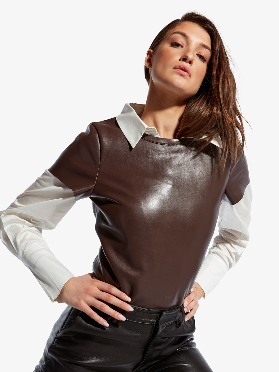 NEW GUARD RECYCLED LEATHER TEE