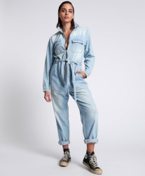 One Teaspoon Angel Blue Claudia Overall