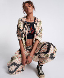 One Teaspoon Boa Longline Shirt