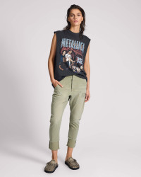 One Teaspoon Cavalries Tapered Boyfriend Denim Jeans - Militaire Khaki