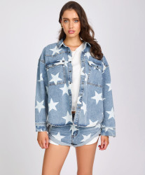 One Teaspoon Daria Denim Shacket - Starwash