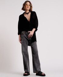 One Teaspoon Dirty Angel Longline Shirt