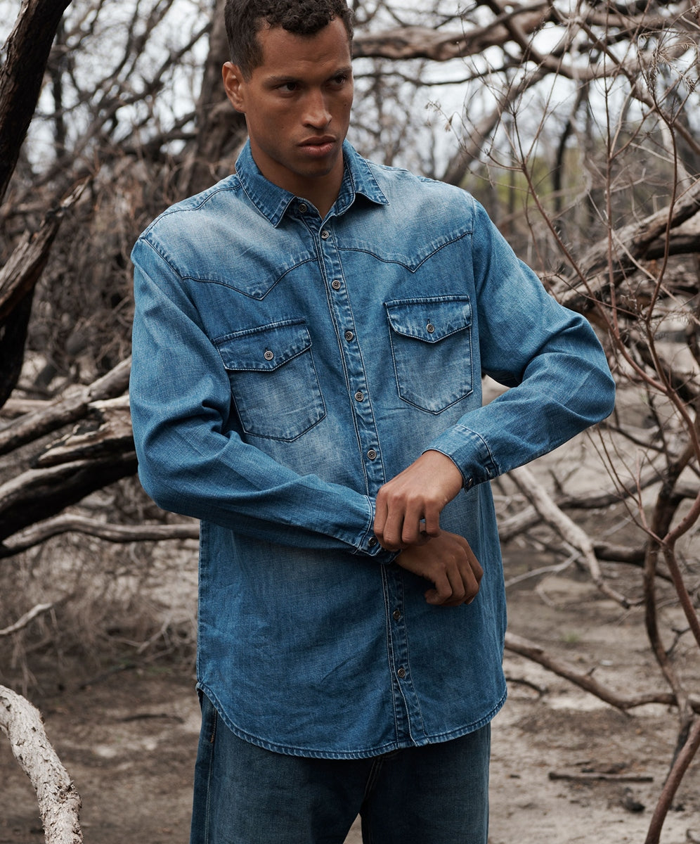 One Teaspoon Ranch New Vintage Denim Shirt